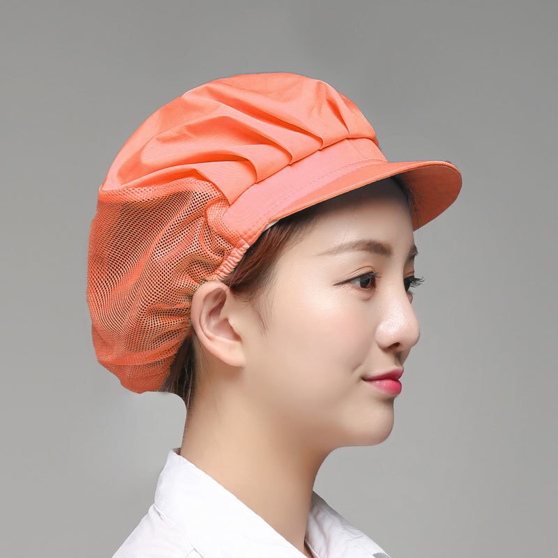 Elastic Net Cap Unisex Summer Cooking Chef Hat Breathable Restaurant Hotel Food Service Bakery Waiter Work Cap Workshop Dust Cap: 16