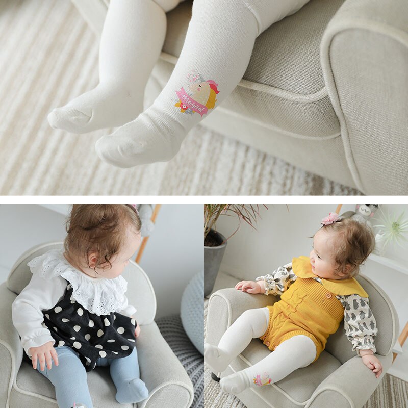 Baby Tights Soft Cotton Unicorn Newborn Baby Girl Tights Clothes Winter Girls Tight Pantyhose