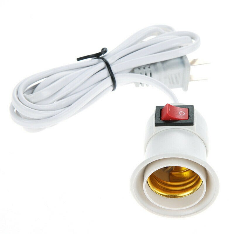E27 2.3M Cable Cord Plug In Pendant Lamp Light Bulb Holder With Switch American Plug light holder Adapter Converter