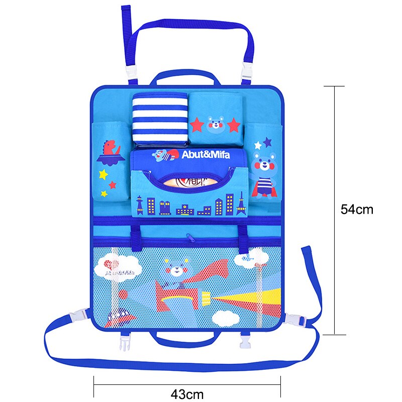 Baby Auto Cartoon Auto Seat Terug Storage Hang Bag Organizer Auto-Styling Product Opruimen Baby Care Interieur Achterbank protector