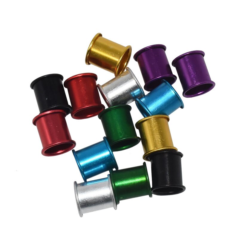 100 st aluminiumduvfotring 8mm fågelringidentifiering rasduvor färgring fågelverktyg fågelfotsring