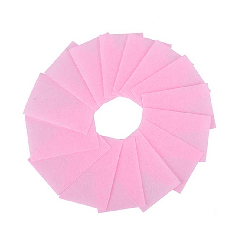 100 Stuks Roze-Pluizende Doekjes Alle Voor Manicure Nagellak Remover Pads Papier Nail Cutton Pads Manicure Pedicure gel Gereedschap