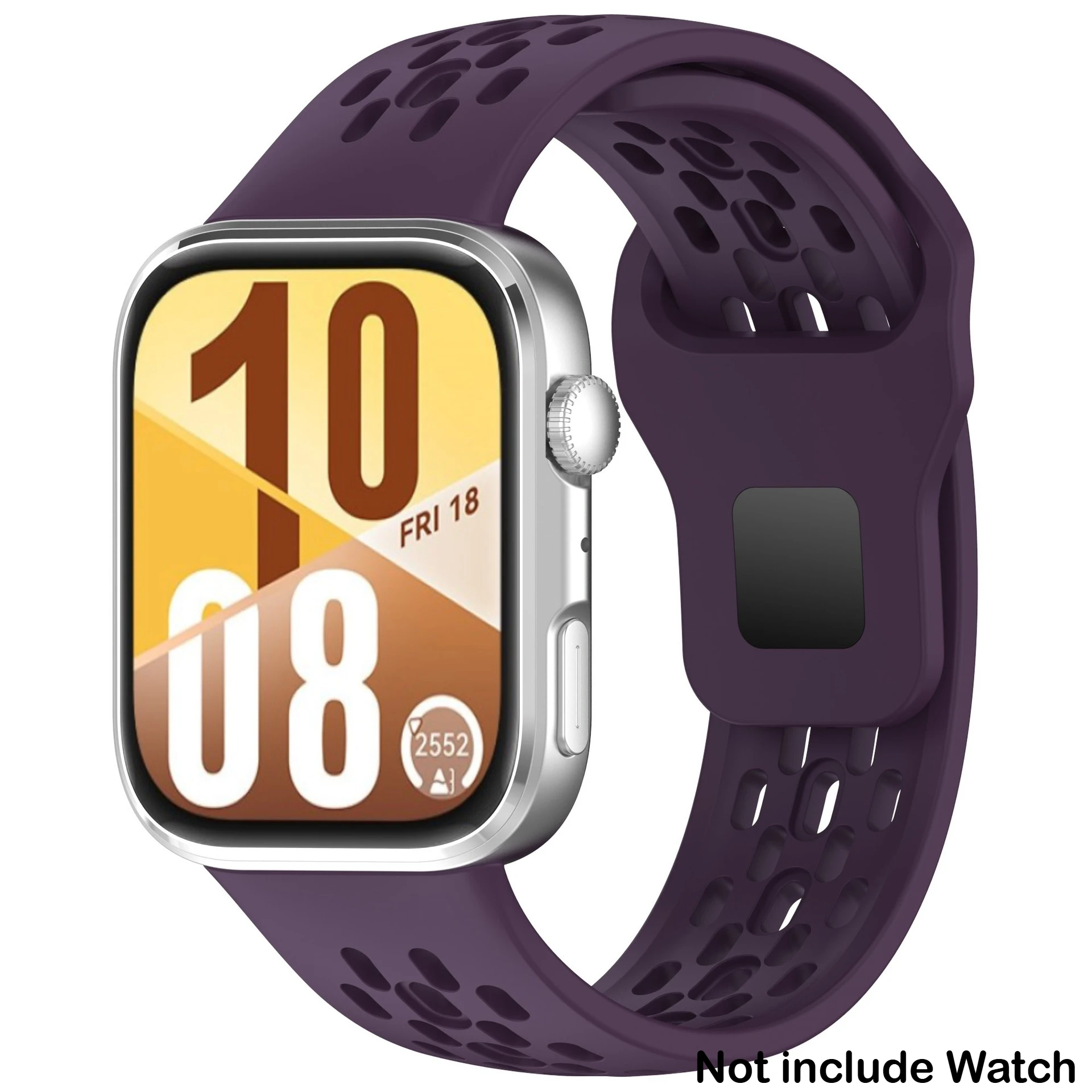 Pustende silikonrem til huawei watch fit 4 pro sport armbånd belte til huawei watch fit 4/ fit 3 båndtilbehør: Xxl / Gull