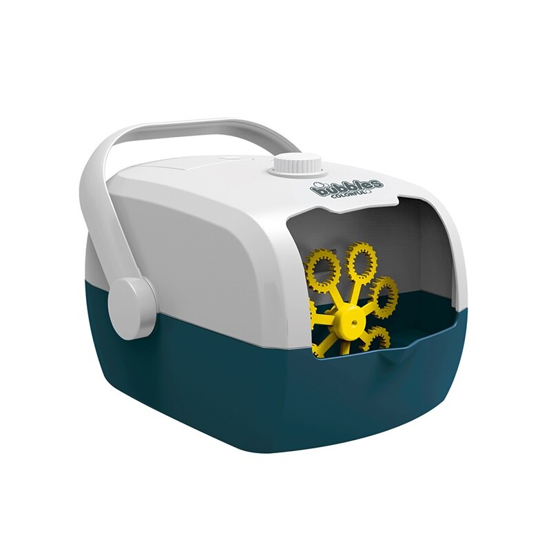 Automatische Bubble Machine Draagbare Bubble Machine Voor Kids Rechar Geable Draagbare Party Speelgoed Elektrische Bubble Making Machine: Blauw