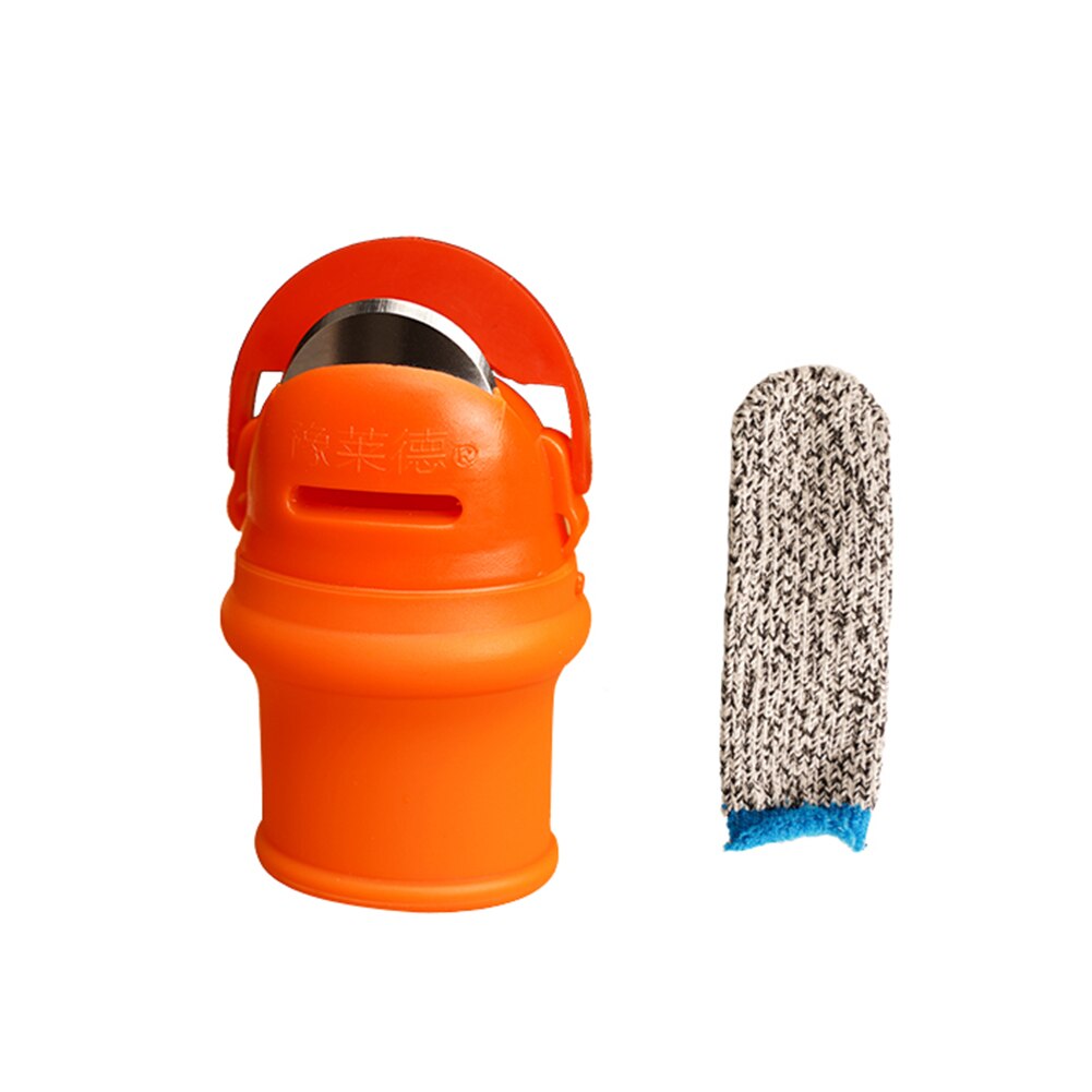 Thumb Cutter Beans Picker Finger Guards Plant Picking Tool Kitchen Gadget Thumb Scissors with Pepper and Beans Fingertip Tools: M