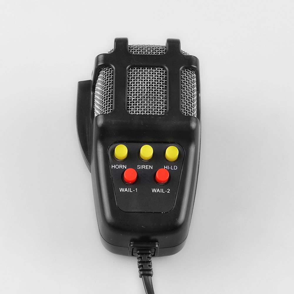 Bil larm polis brand megafon siren horn pa högtalare bästa mikrofon system kit 5 ljud 100w 12v universal
