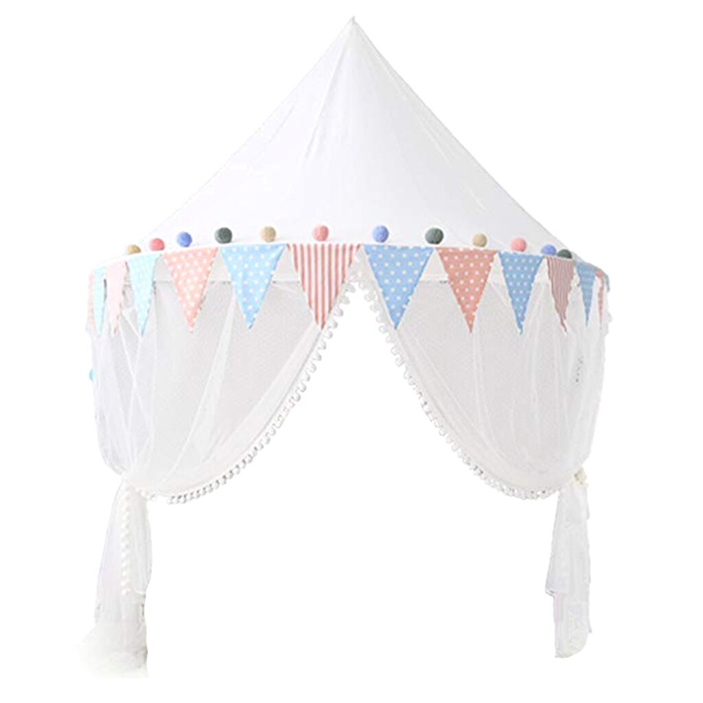 Kids Bed Canopy With Mosquito Netting Hanging Play Tent Reading Corner - Small 43inch X 20inch