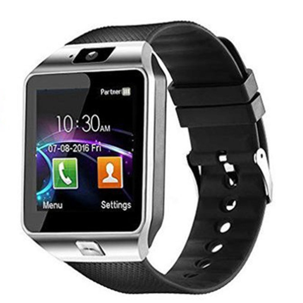 Per Android Phone Watch uomo Smart Watch fotocamera impermeabile Smart Watch Call Bracelet donna Smart Watch Card Call Watch: Silver