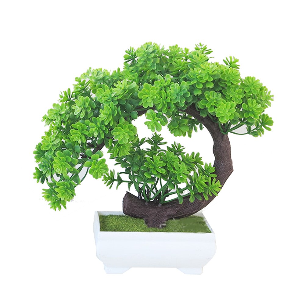 Artificial Small Tree Potted Plant Small Bonsai Desktop Decoration For Home And Company