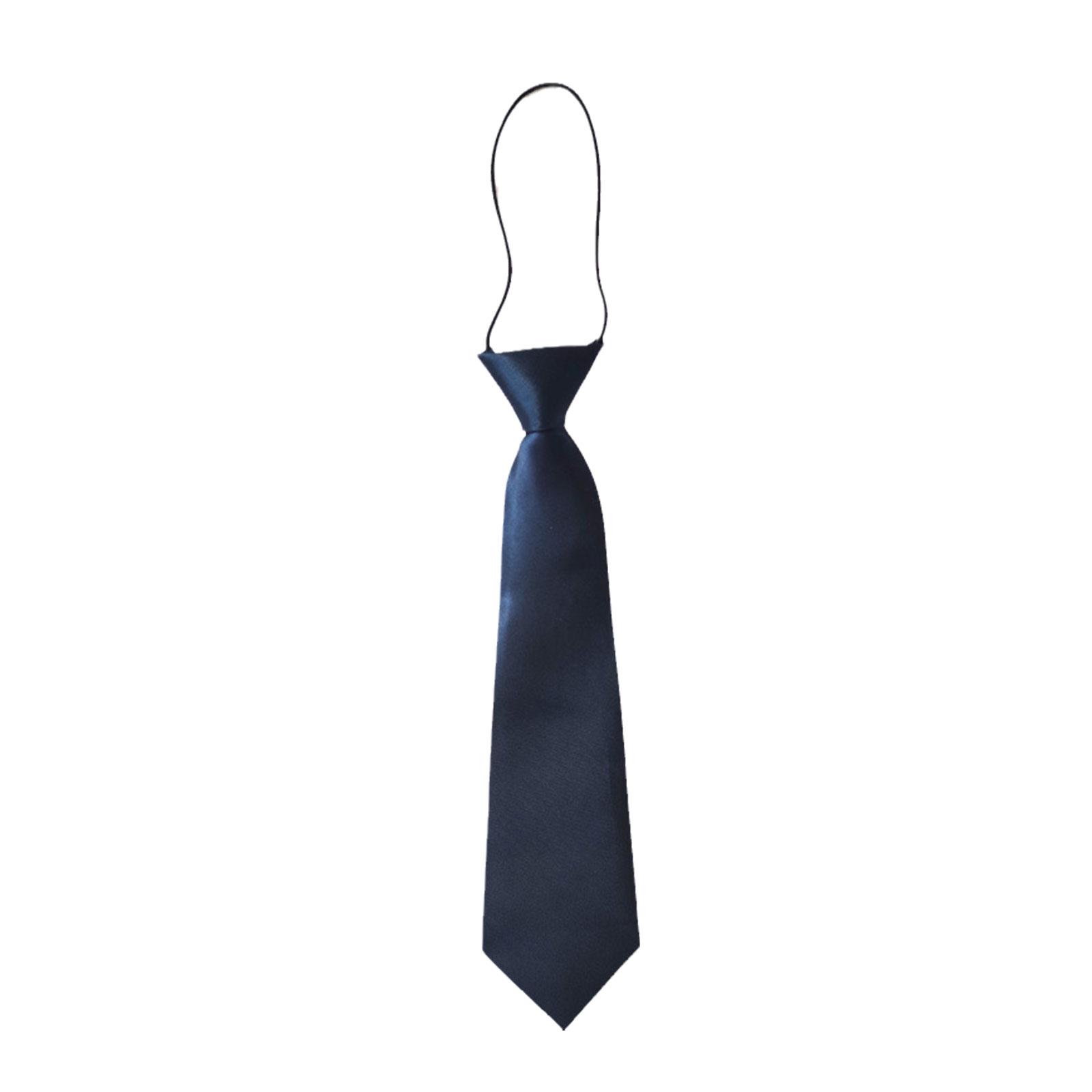 Corbata de cuello elástica de satén preatada para niños, corbata corta para niños, Linda decoración para traje de combinación para niños, corbata de uniforme, accesorios Casuales