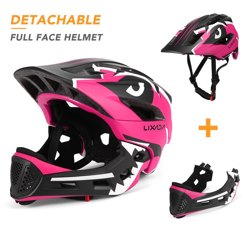 Lixada Kinderen Fietshelm Afneembare Integraalhelm Kinderen Sport Fietsen Skateboarden Rolschaatsen Veiligheid Kids Helm: Roze