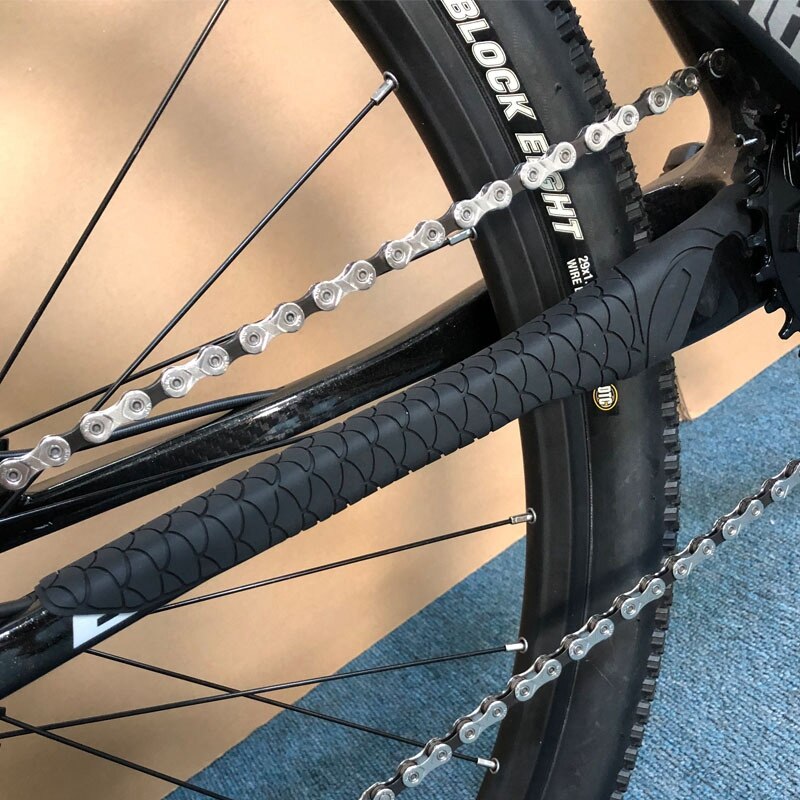 Bike Chain Guard Silicone Mtb Road Frame Krasbestendig Protector Fiets Zorg Guard Cover Fietsen Accessoires