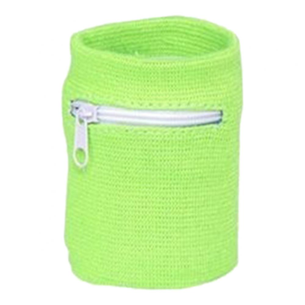 Reiß verschluss Handgelenk Brieftasche Tasche Laufen Sport Armband Tasche für MP3 Schlüssel karte Aufbewahrung tasche Fall Badminton Basketball Armband Schweiß band: weiße farbe