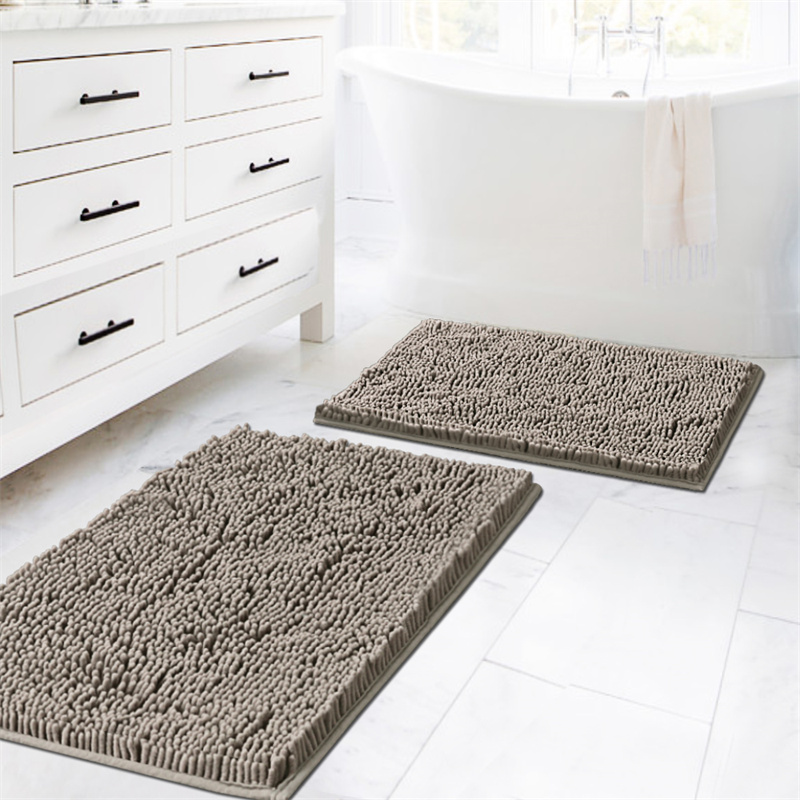 Chenille Carpet Soft Pluch Bedroom Bedside Rugs Absorbent Non-slip Bathroom Accessories Foot Mats Entrance Door Mat Home Decor