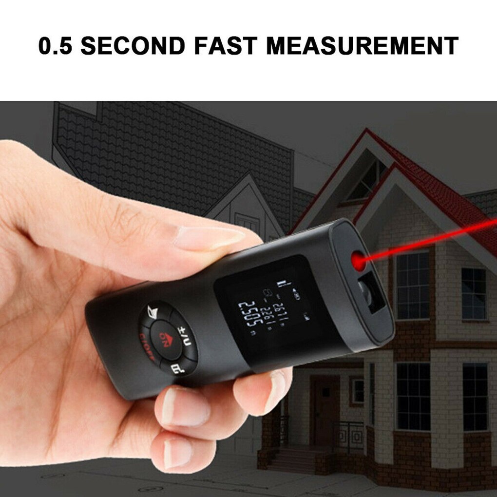 Mini Handheld 40M Smart Digital Distance Meter Multifunctional Range Rangefinder Portable USB Charging Distance Measuring Meter