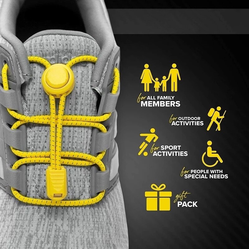 Schnürsenkel Kreative Schnell Keine Krawatte Schnürsenkel freundlicher Erwachsene unisex Schnürsenkel Turnschuhe Sport Faul Schnürsenkel Reflektierende Elastische Elastische