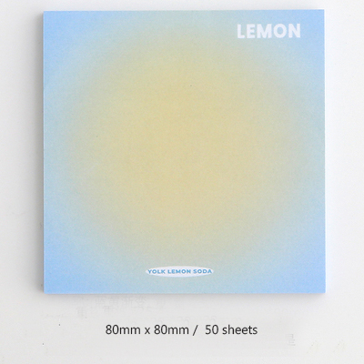 50 Sheets Cute Egg Gradient Memo Pad Posted It Sticky Notes Planner Sticker Notepad Office School Supplies Kawaii Stationery: 03