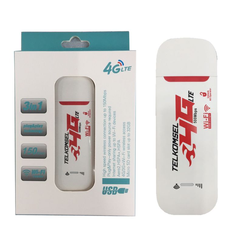 4G LTE USB Modem Network Adapter With WiFi Hotspot SIM Card 4G Wireless Router For Win XP Vista 7/10 Mac 10.4 IOS