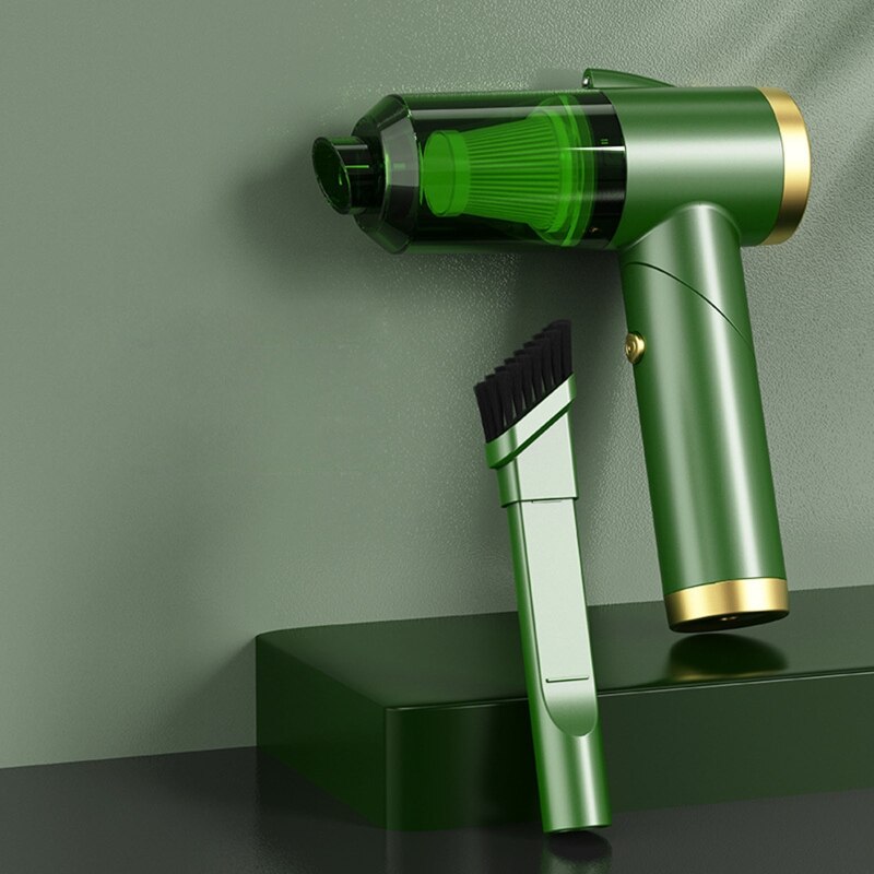 Cleaner Portable Cordless with LED Light Powerful Suction 9000Pa 90° Foldable Vacuum Dust-Buster Drawer Dry Wet Cleaning