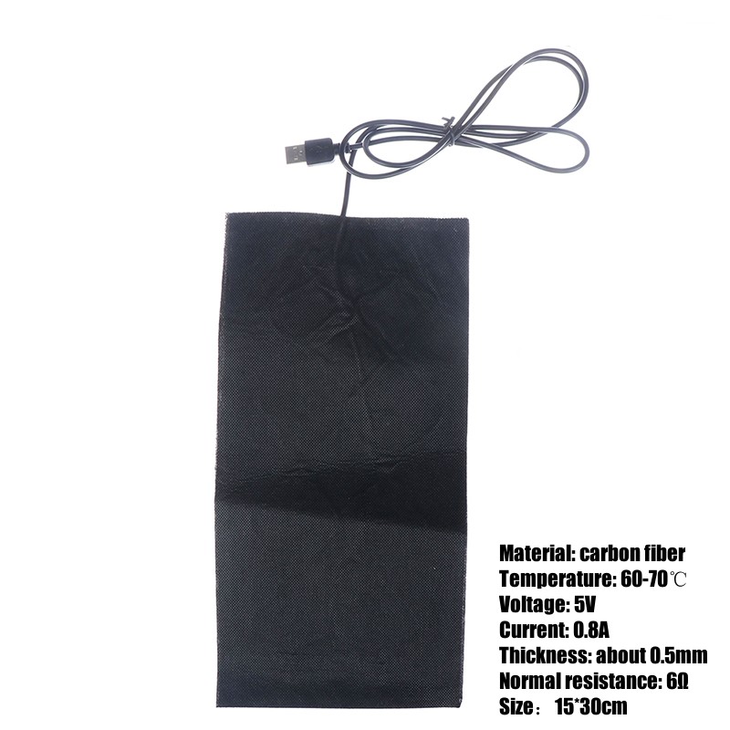5V Usb Pet Warmer Verwarming Pad Elektrische Verwarming Pad Winter Warm Tapijt Carbon Fiber Verwarming Pad Handwarmer: YELLOW