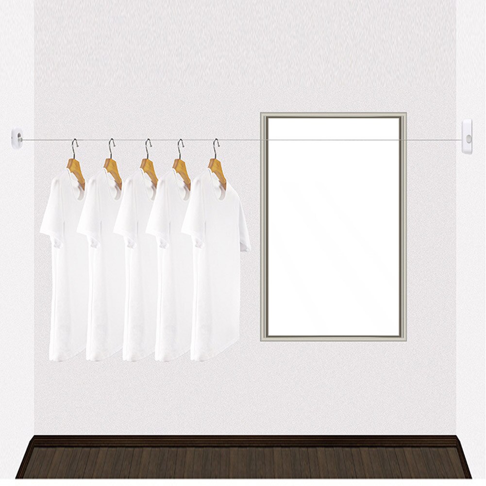 UEJ – support télescopique rétractable pour fil de fer à linge haut, rétractable, pour séchage en intérieur, balcon