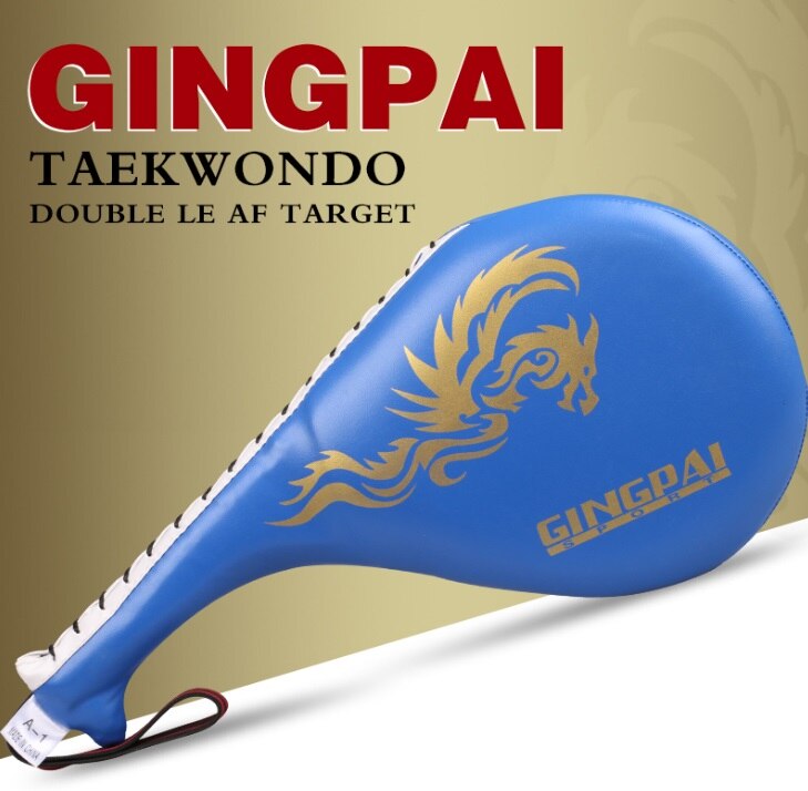 Equipo de Taekwondo auténtico para hombre, objetivo de práctica de kick boxing, Equipo de Boxeo, envolturas muay thai: Azul
