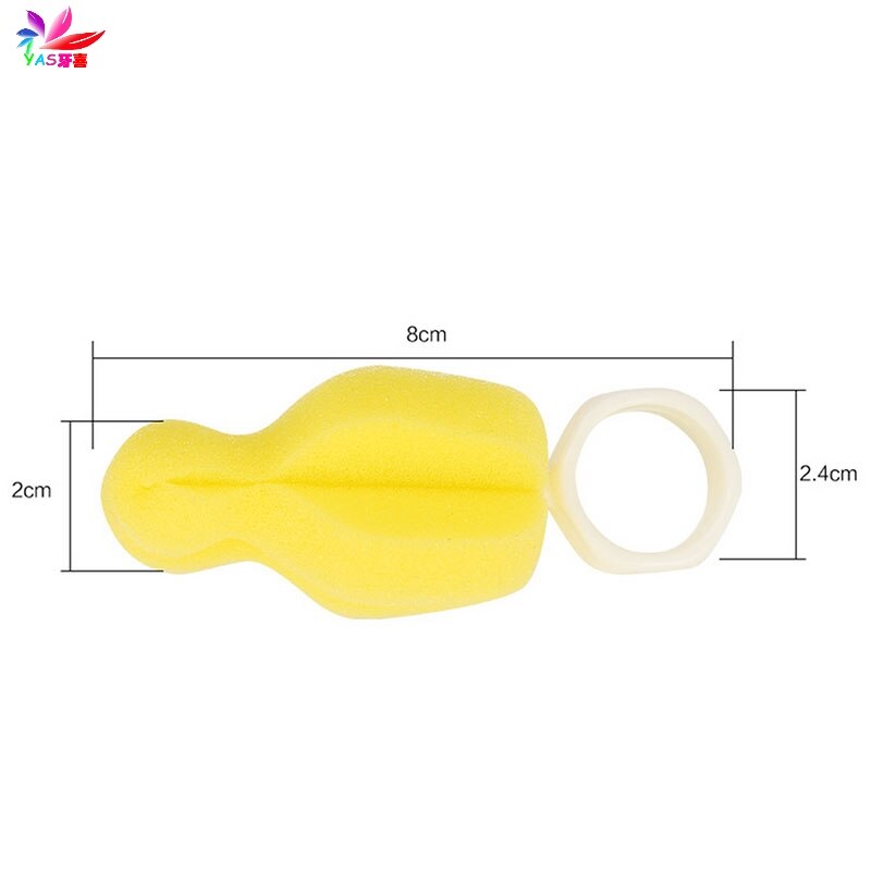 Mamilo do bebê esponja escova teta bule bico bico limpo tubo de limpeza 5pcs-twz
