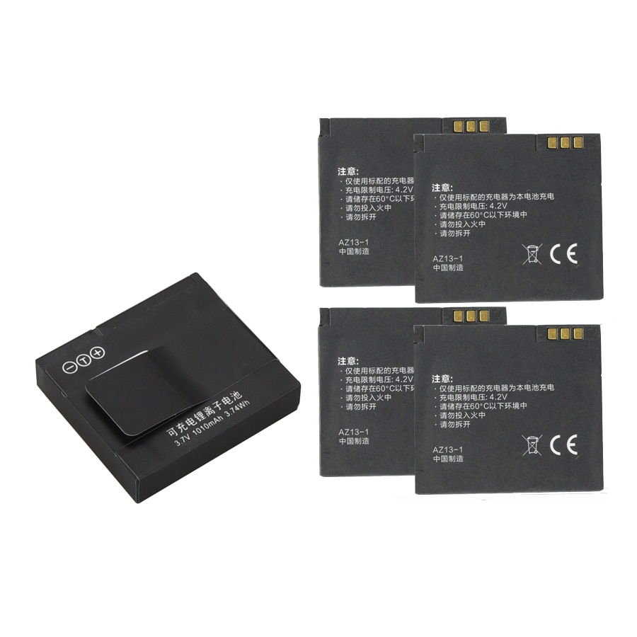 1010mAh AZ13-1Battery For Xiaomi Yi Action Camera Battery Rechargeable Replacement Bateria