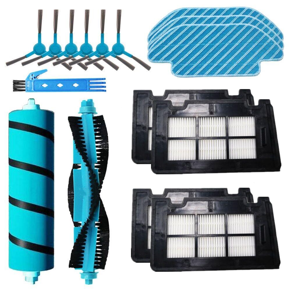 Filtro HEPA para Cecotec Conga 5090 6090 7090 Robot aspirador, cepillo de rodillo, cepillos laterales, piezas de repuesto para mopa: 09