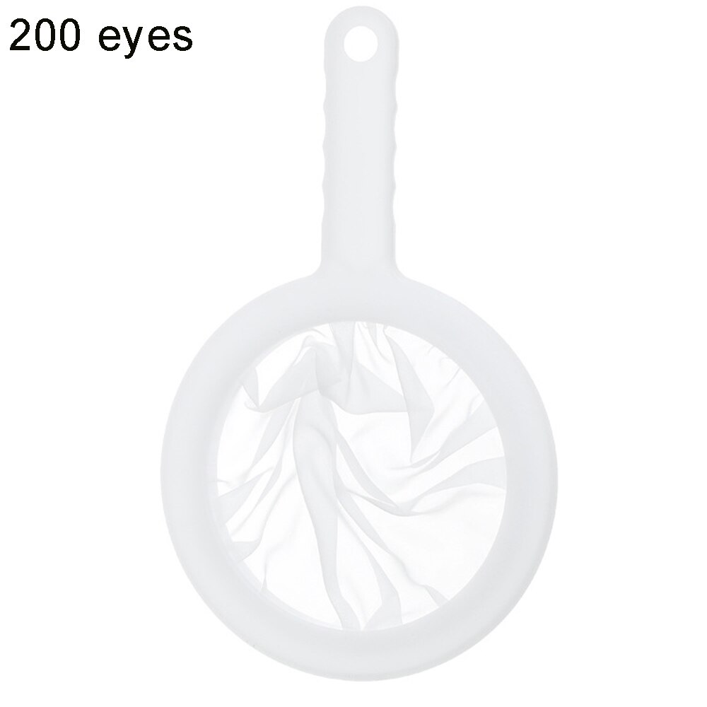 100/200/400 Meshs Soy Milk Filter Kitchen Ultra-Fine Mesh Strainer Kitchen Nylon Mesh Filter Spoon For Milk Coffee Fruit Juice: 200 Meshs