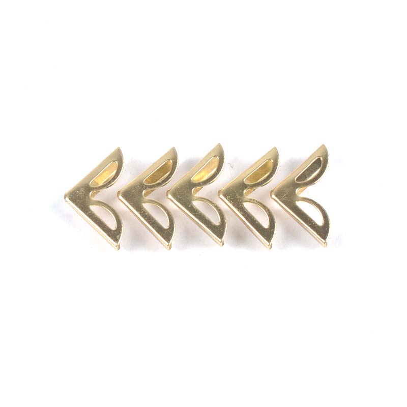 50 pz 16x16x2.5mm nuvole angoli metallici vuoti artigianato fai da te Scrapbooking abbellimento album libri decorazione C2206: gold