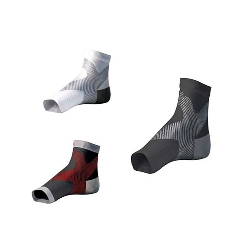 1 paio uomo donna Anti fatica circolazione cavigliera gonfiore sollievo compressione sport ciclo piede caviglia supporto calzini sportivi