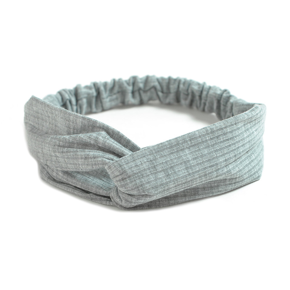 Gebreide Katoenen Knoop Cross Hoofdband Voor Vrouwen Hoofdband Meisjes Haar Accessoires Hoofddeksels Elastische Haarband Haaraccessoires: YELLOW