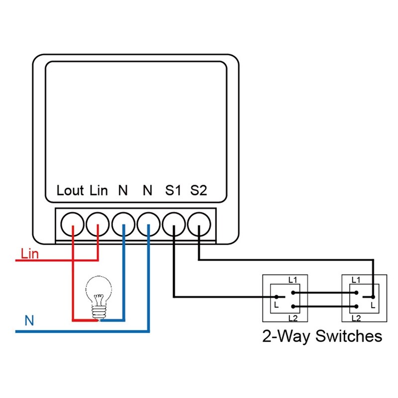 16A Mini Wifi inteligente DIY interruptor Módulo de automatización de domótica trabaja con Alexa Google vida inteligente App