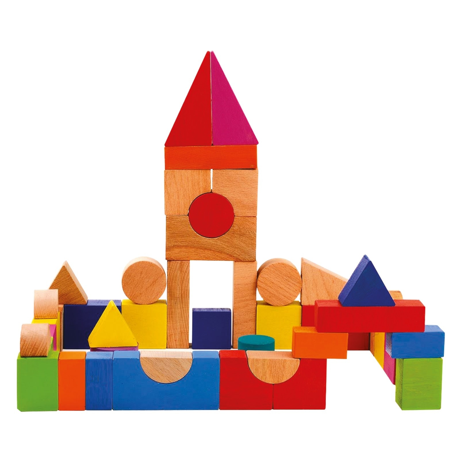 ebebek baby&toys Wooden Baby Blocks 40 Pieces