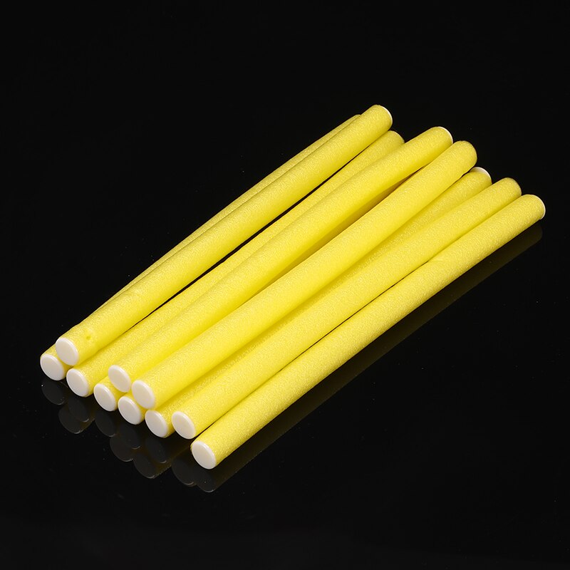 10Pcs/Pack Soft Foam Sponge Hair Roller Plastic Hair Curlers Curling Flexi Rods Bendy Sticks Strip Salon Hairstyling Care Tool