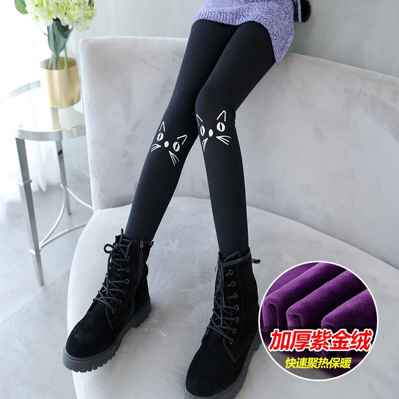New Fashion autunno inverno pantaloni per bambini Leggings per bambini carini velluto di cotone vita elastica Leggings caldi 4-13 anni pantaloni per ragazze