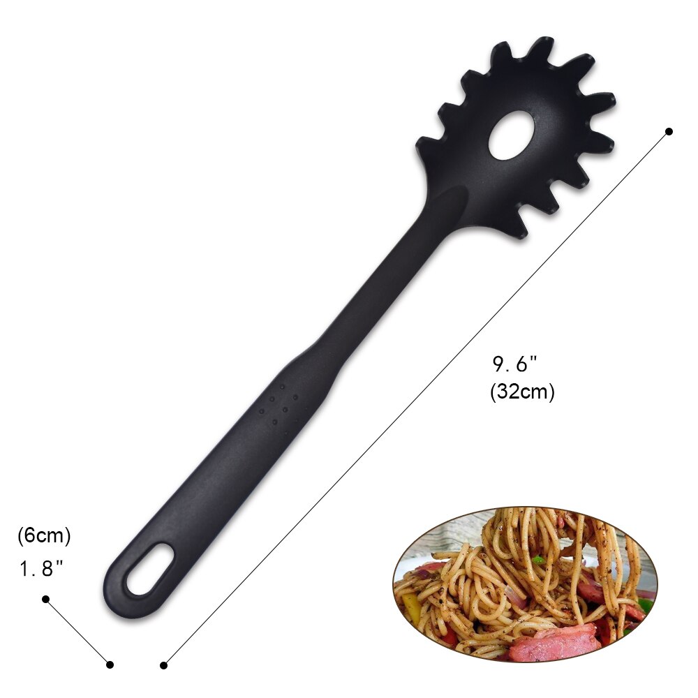 Utensi – cuillère à soupe fendue en Nylon résistant à la chaleur, louche à passoire, batteur à œufs, outils de cuisine, broyeur de pommes de terre à la tomate: 05