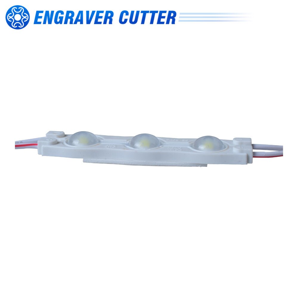 5pcs White SMD 2835 Waterproof LED Module (3 LED Chips with Optical Lens, 0.72W, L70 x W16 x H7mm For Signs