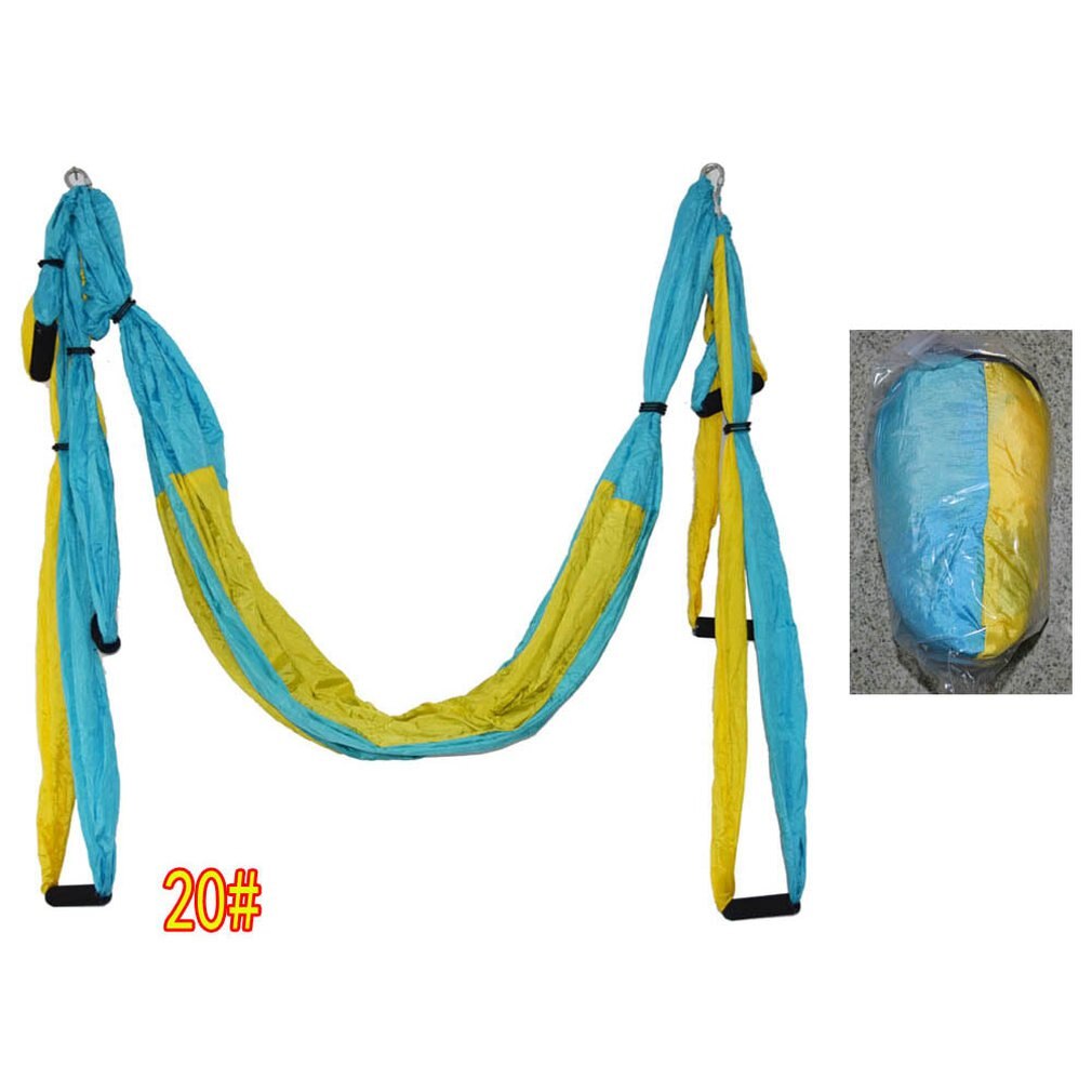 6 Handles Anti-gravity Yoga Hammock Swing Parachute Yoga Gym Hanging Outdoor Leisure Decompression Hammock: Type 20