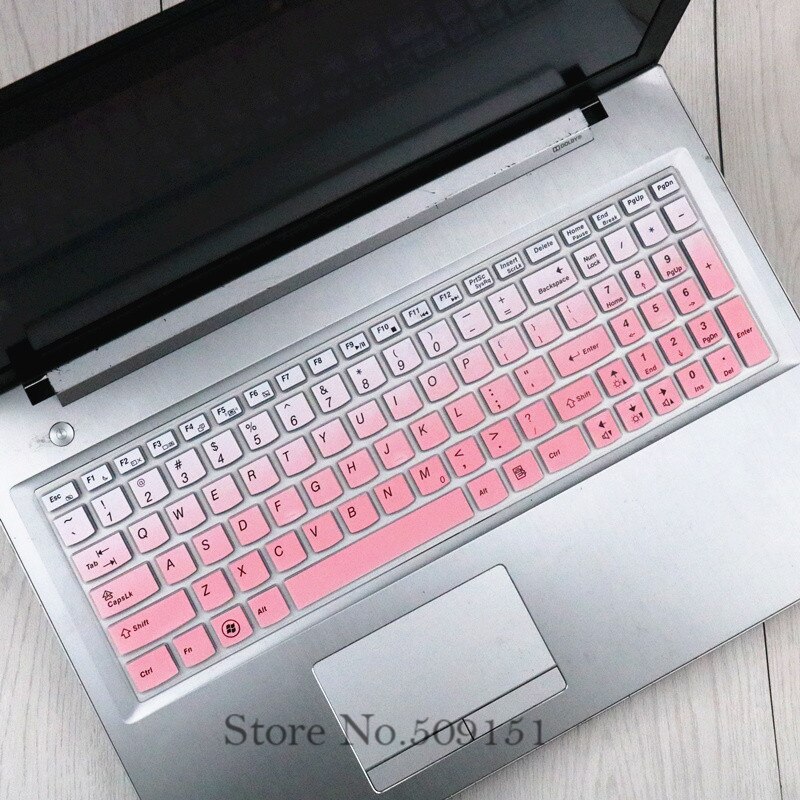 Silikontastaturdeksel for lenovo 15.6 tommer  y50-70 g50-80 z500 b590 g510 g580 y510p y50 g50 y570 z580 z560 b580 v580: Gradvis rosa