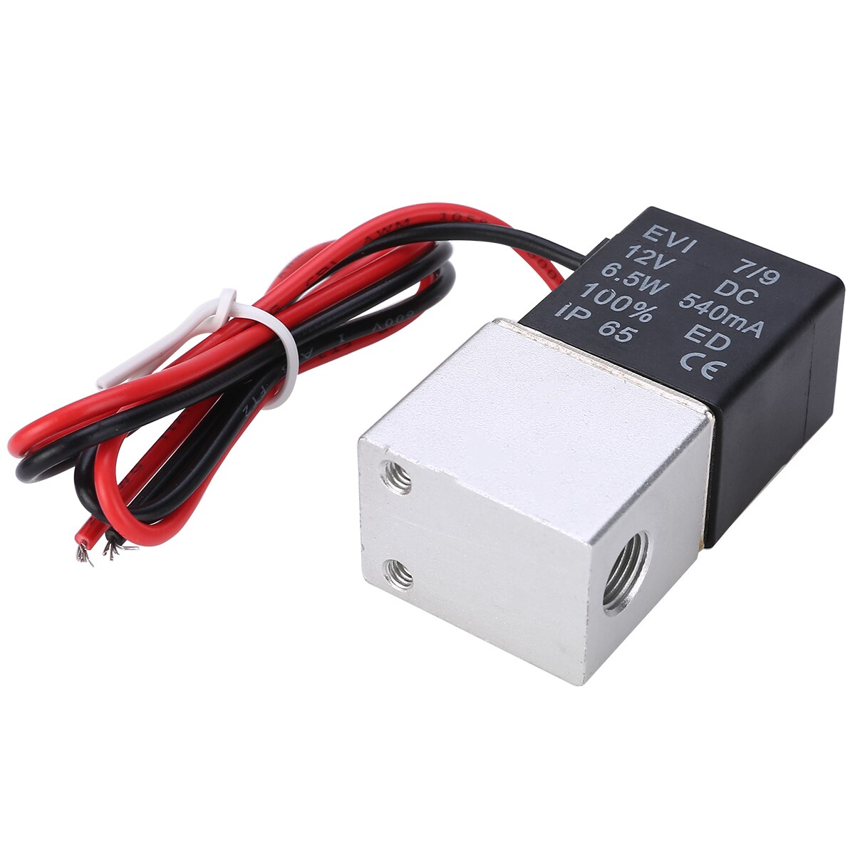 DC 1/8" 12V Solenoid Valve 2 Way Normally Closed Direct-Acting Pneumatic Valves Liquid Solenoid Valve For Water Air Gas