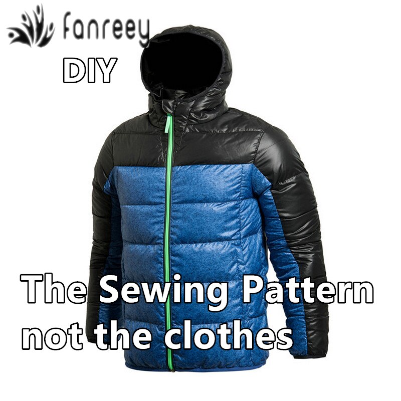 Men's Sports Down Jacket Sewing Patterns Coat pattern for Sewing WW-M761