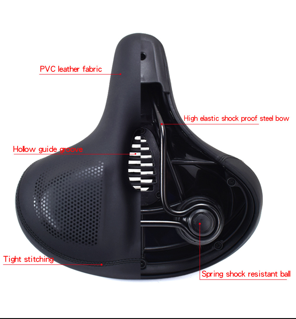 Bicycle Seat Cushion Widening Thickening Soft Comfortable Bike Saddle for Mtb Road Bike Electric Bicycle Mountainbike Accessoir