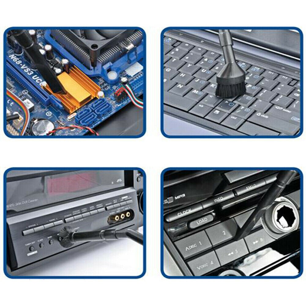 8x Car Van Lorry Mini Micro Vacuum Set Trailer Motorhome Vacuum Cleaner Tool Accessories 30-38mm RV Camper Cleaning Accessories