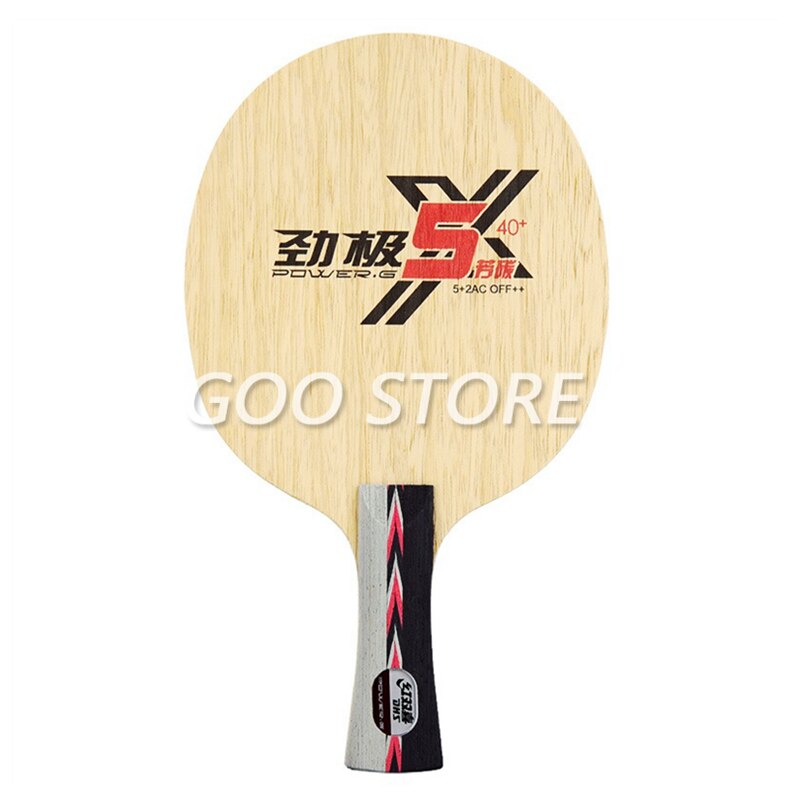 Dhs Tafeltennis Blade Nieuw Power PG5X Alc Ping Pong Racket Bat Paddle