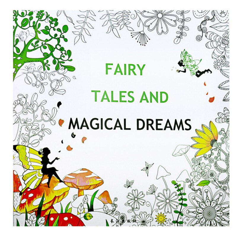 1PCS 24 Pages Double-sided Coloring Book For Children Adult Relieve Stress Kill Time Graffiti Painting Drawing Art Book