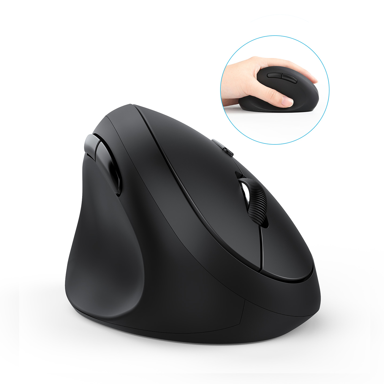 Jelly Comb – souris verticale ergonomique, 2.4G, sans fil, pour gaucher, pour PC, ordinateur portable, Notebook: Default Title