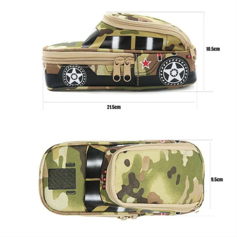 Pochette pour stylo de véhicule avec serrure à combinaison porte-crayon Double fermeture à glissière pour garçons M5TB