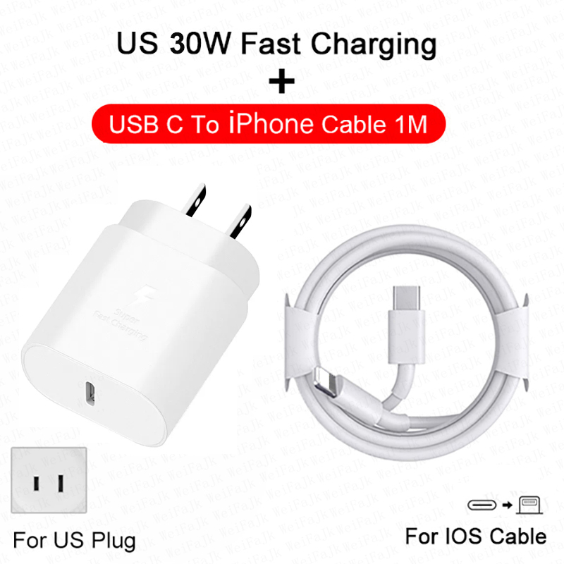 Apple Magsafe Originele draadloze oplader voor iPhone 16 15 14 13 12 11 Pro Max X XS XR 8 Plus Snel opladen Type C Charge Lightning-kabel: Roze